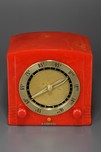 Red Kadette ’Clockette’ K27 Catalin Radio - Bright